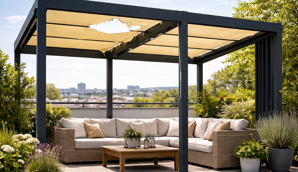 store-pergola-dechiré