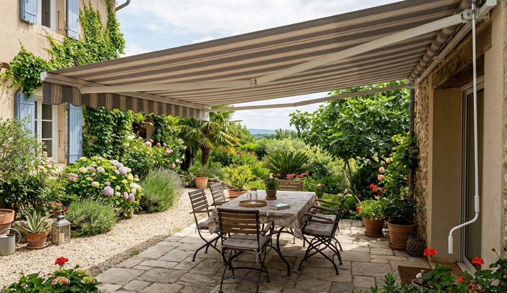 store banne manivelle